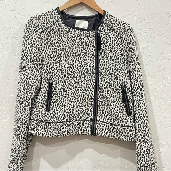Joie Pattyn Leopard Moto Jacket - Picture 5 of 8